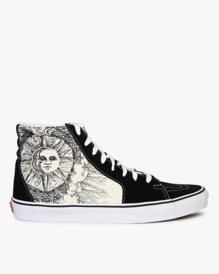 SK8-HI Graphic Print High-Top Lace-Up Casual Shoes-Vn0a4u3cwt8