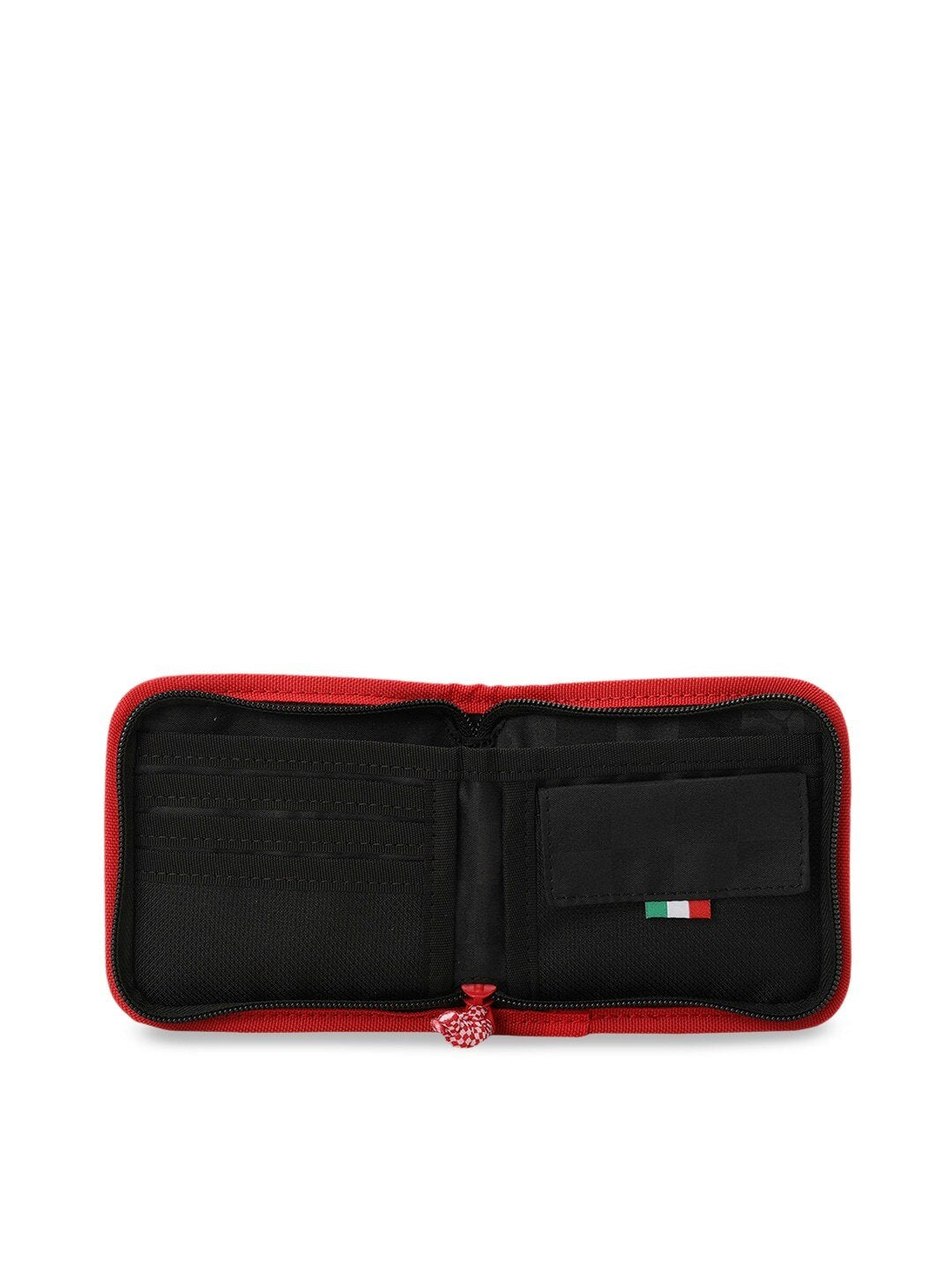 Unisex Red Solid Ferrari Fanwear Zip Around Wallet-05385601
