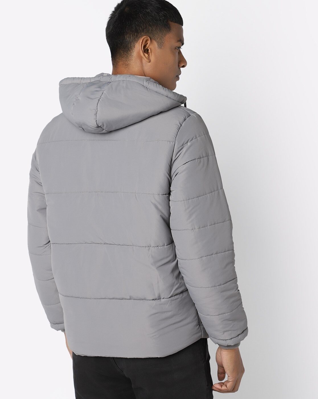 Zip-Front Jacket with Detachable Hood-21113w-smoke