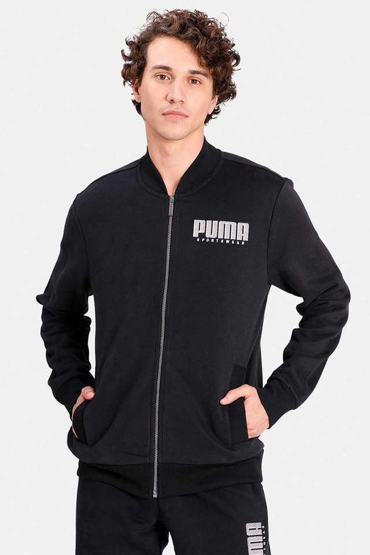 PUMA Mens Regular Fit Athletics Jacket-58015221