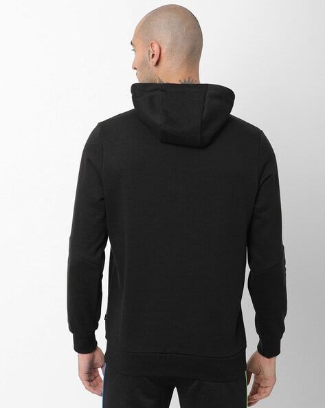 Textured Hoodie with Insert Pockets-58941101