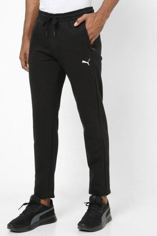 Zippered Sweat Pants with Elasticated Waistband-84666501