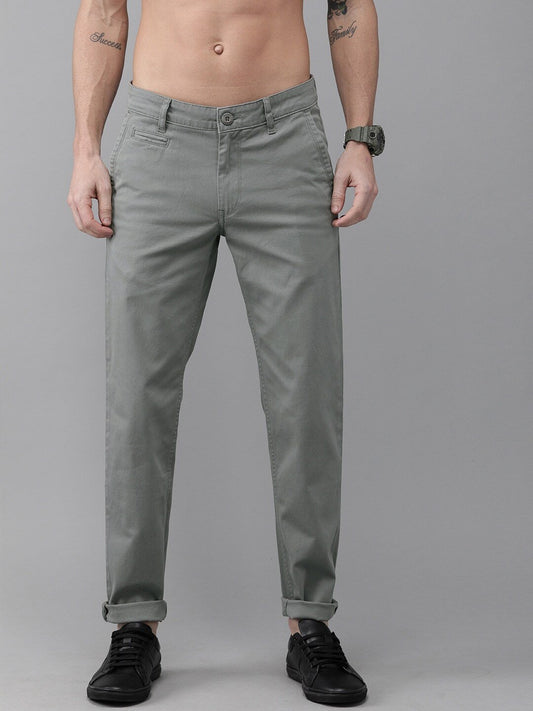 Men Grey Chinos-11201228