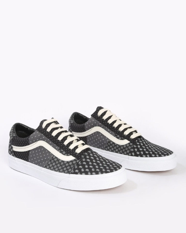 Old Skool Micro Print Lace-Up Sneakers-Vn0a3wkt9xj