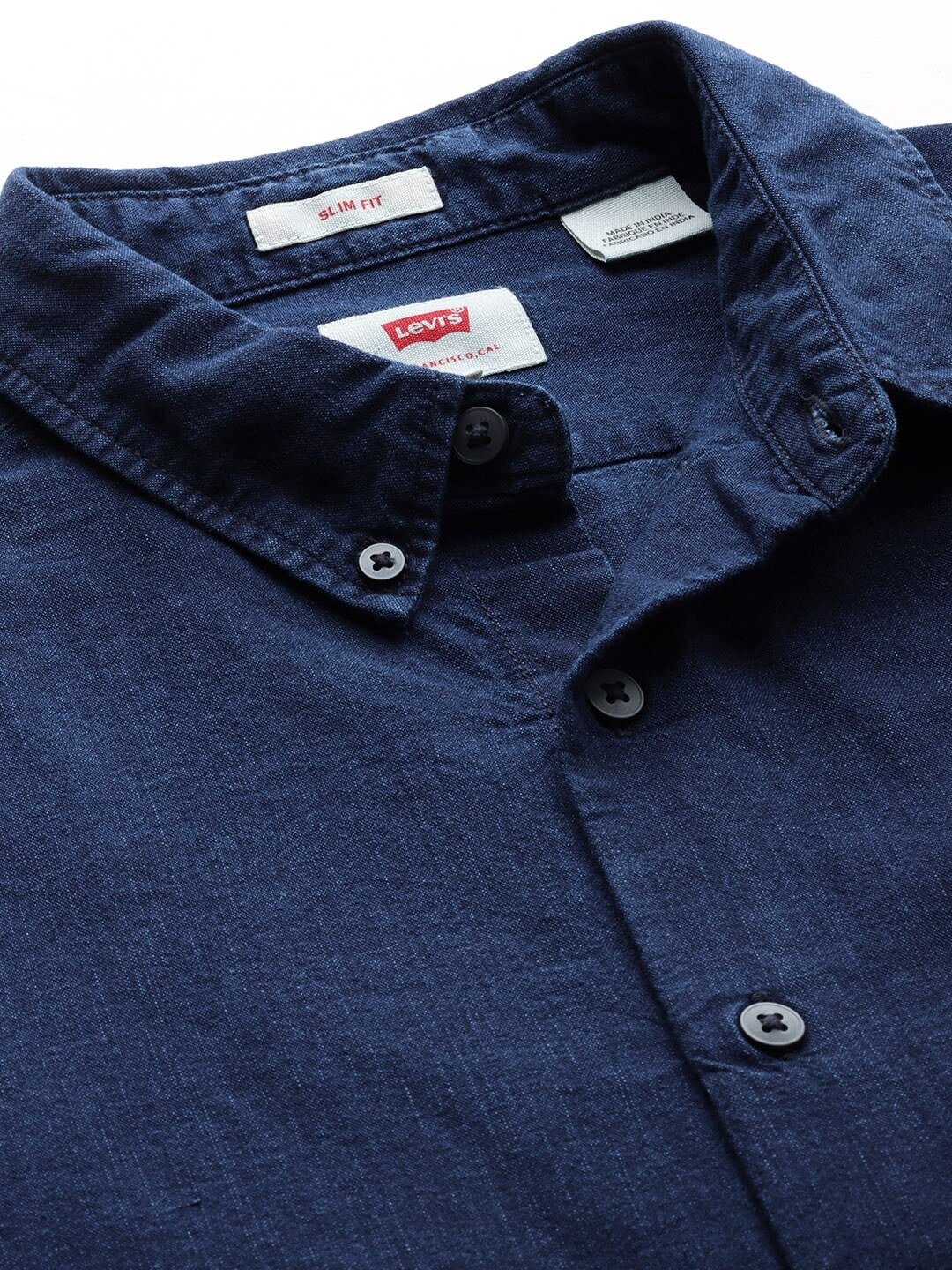 Men Blue Regular Fit Solid Casual Shirt-84289-0012