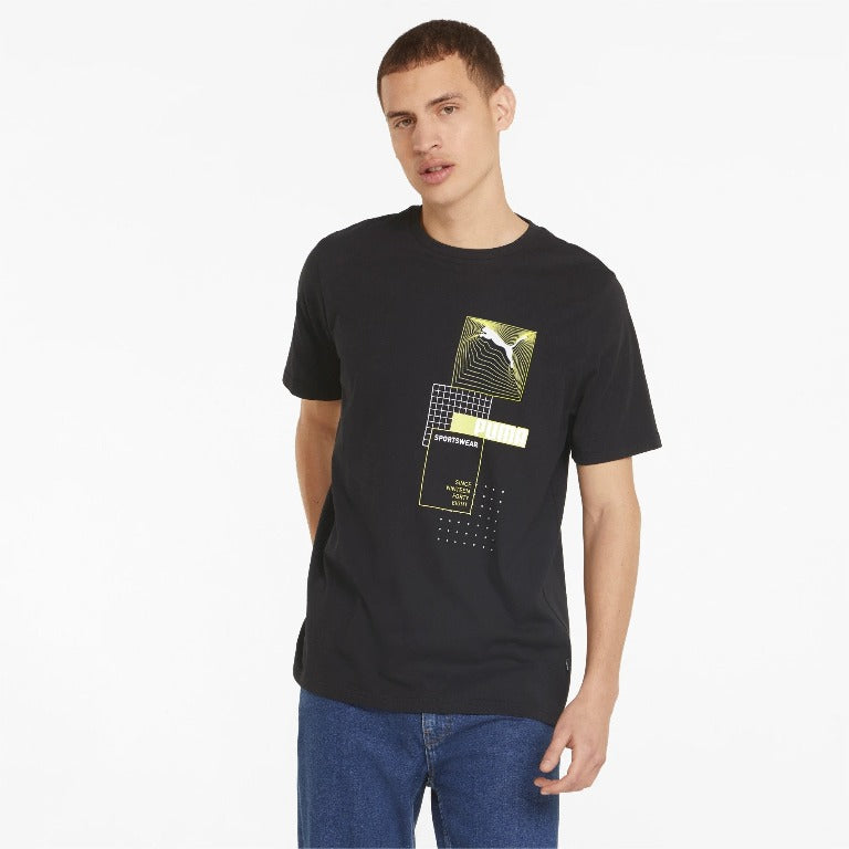 Reflective Graphic Men's Tee-848572 01