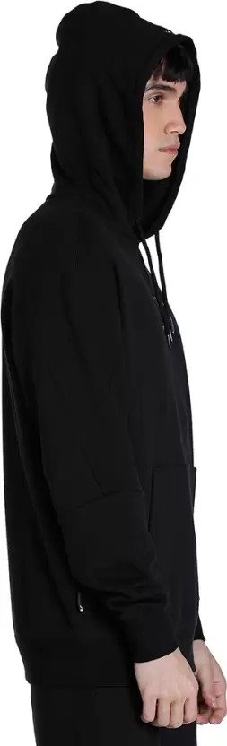 Men Full Sleeve Solid Hooded Sweatshirt-53566101