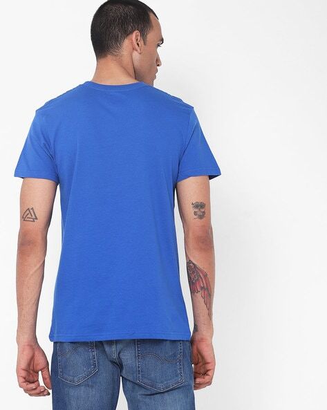 Star Typographic Brand Print Slim Fit T-shirt