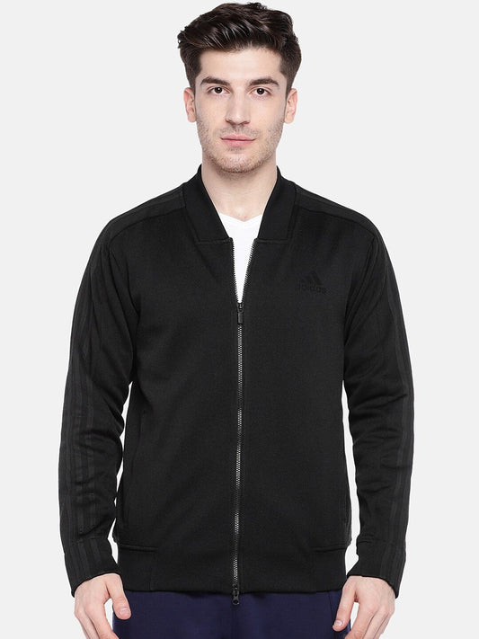 Men Black Solid ID TRK BMBR Sweatshirt - Discount Store