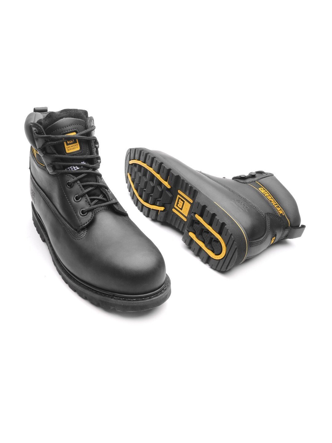 Men Black Holton ST Leather Boots - Discount Store
