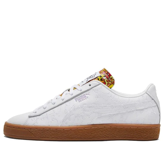 PUMA Romero Britto x Basket 'Embroidered - White Gum'-38109501