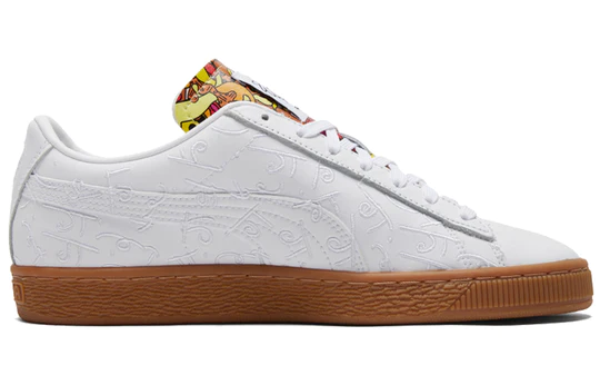 PUMA Romero Britto x Basket 'Embroidered - White Gum'-38109501