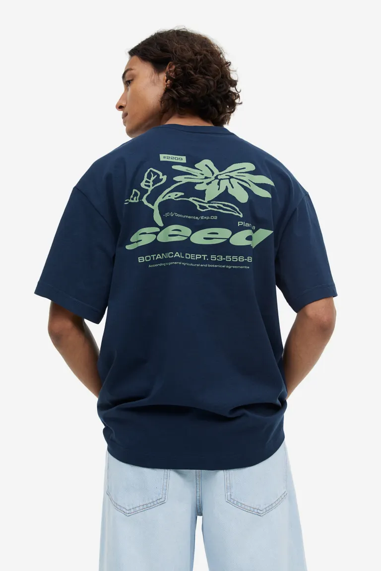 Relaxed Fit Printed T-shirt-1032522058 – Discount Store Relaxed Fit Printed T-shirt-1032522058 – Discount Store