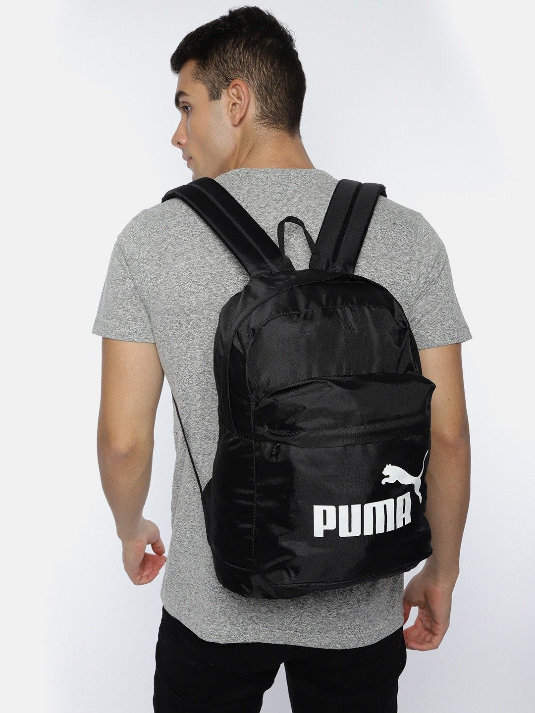Unisex Black Solid Backpack - Discount Store
