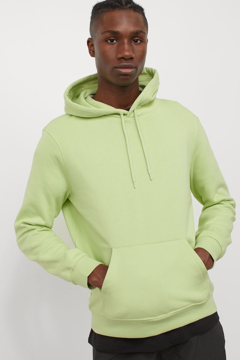 Relaxed Fit Hoodie-neon green-0970819009