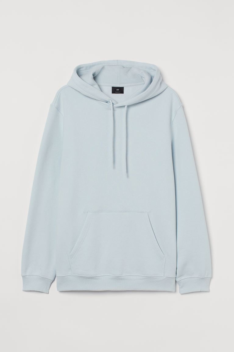 Relaxed Fit Hoodie-Light blue-0970819010