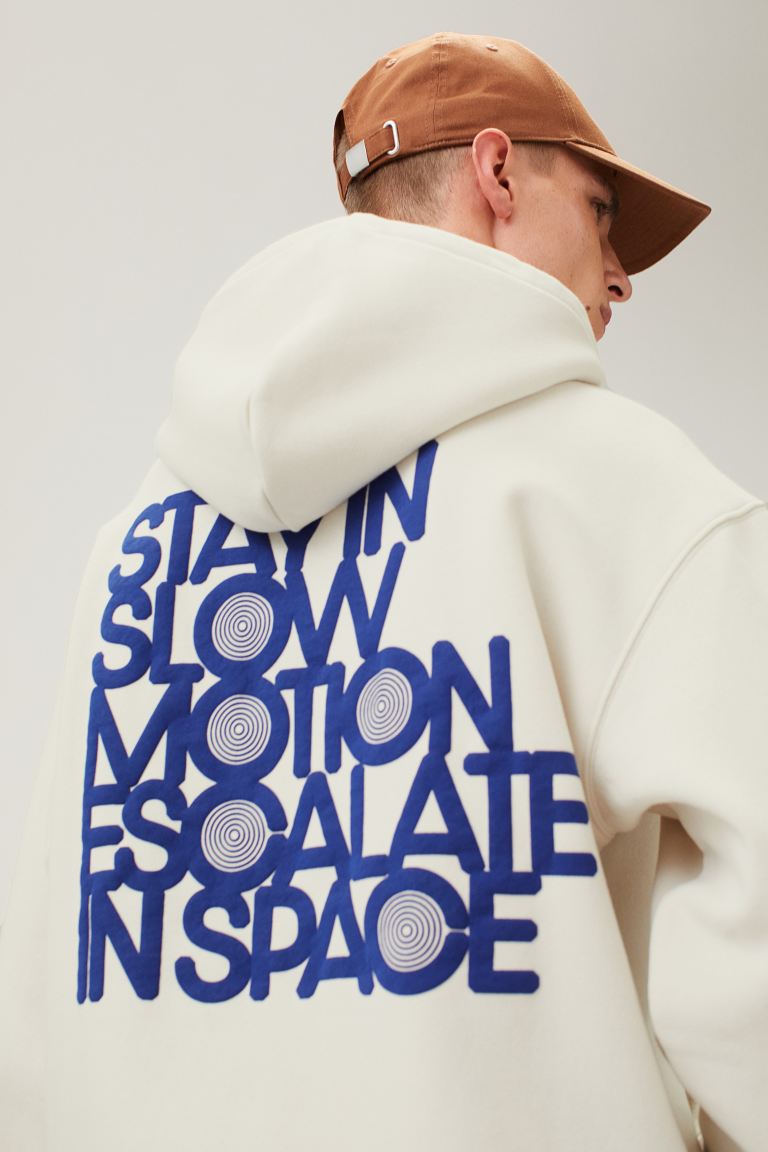 Relaxed Fit Hoodie-1019679034
