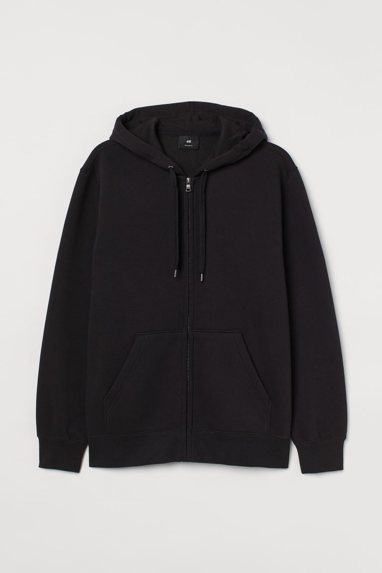 Regular Fit Zip-through hoodie-0970820001