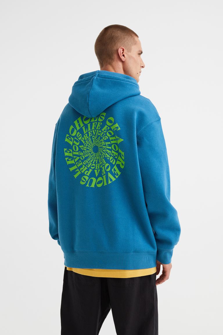 Relaxed Fit Hoodie-1019679036