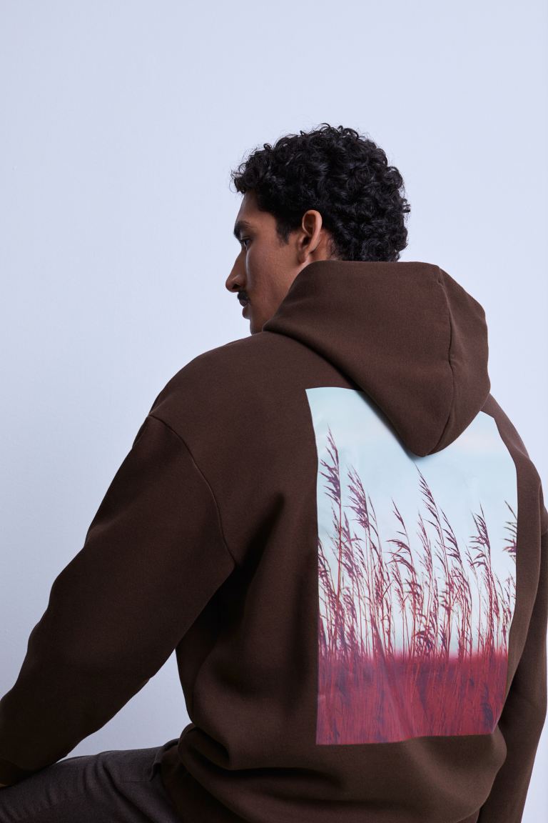 Relaxed Fit Hoodie-1070935007