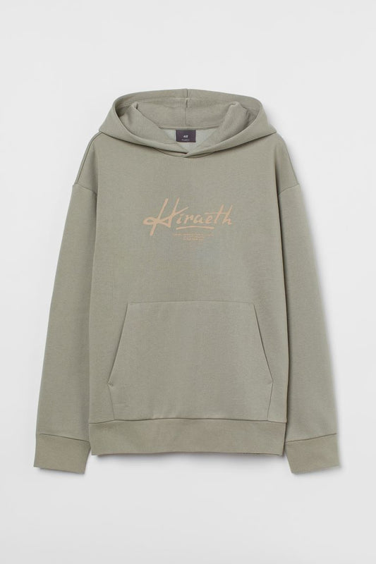 Relaxed Fit Hoodie-Sage green-0990175007