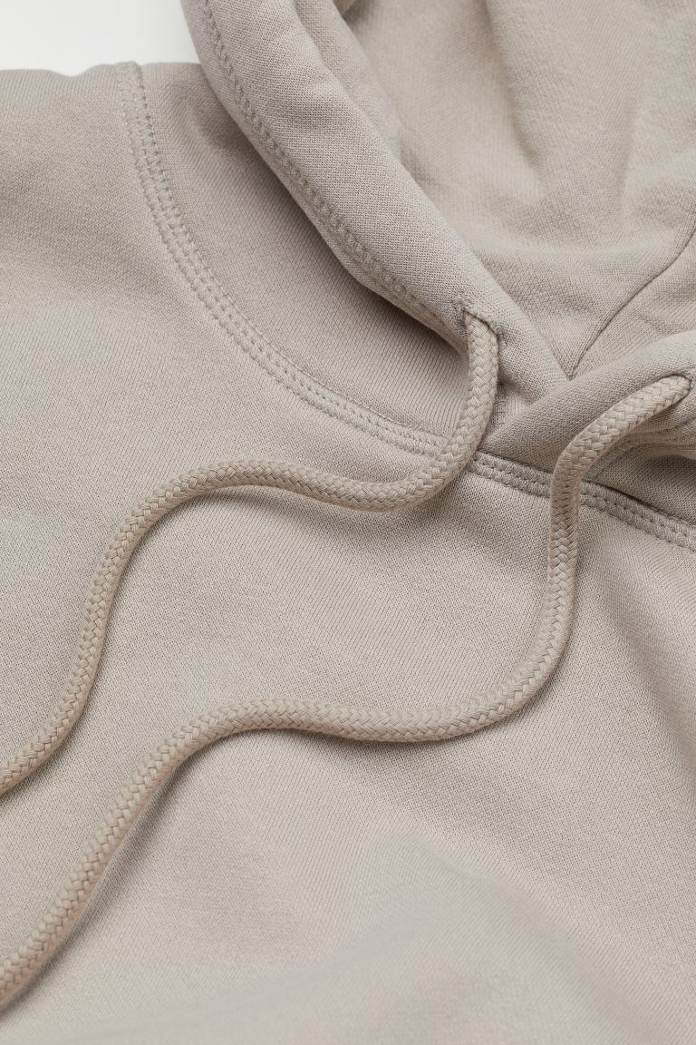 Relaxed Fit Hoodie-Greige-0970819006