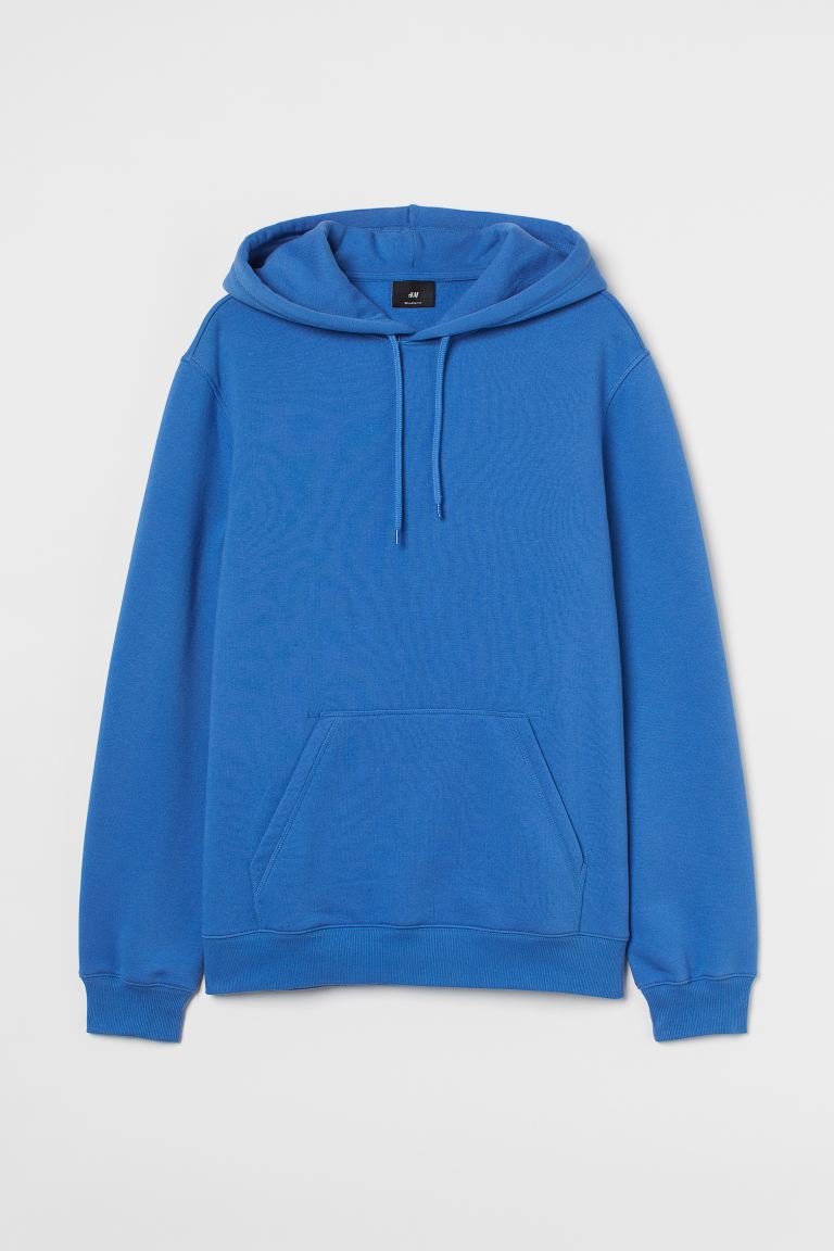 Relaxed Fit Hoodie-Bright blue-0970819011
