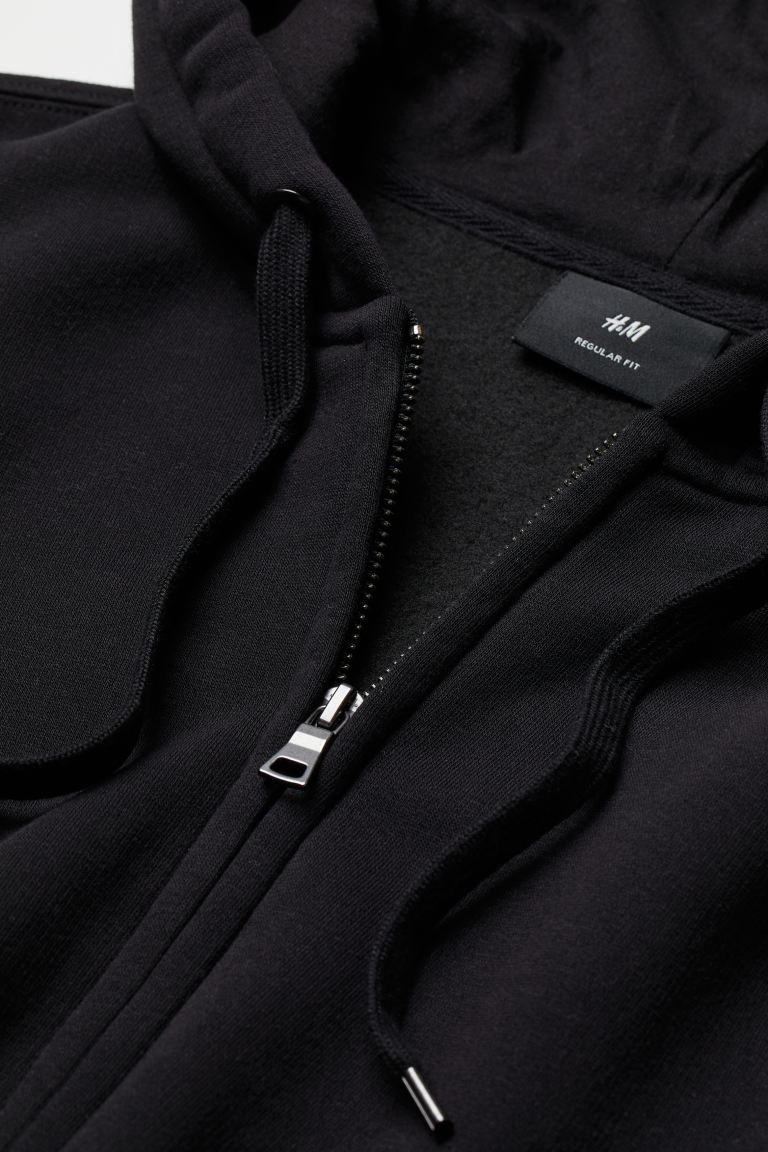 Regular Fit Zip-through hoodie-0970820001