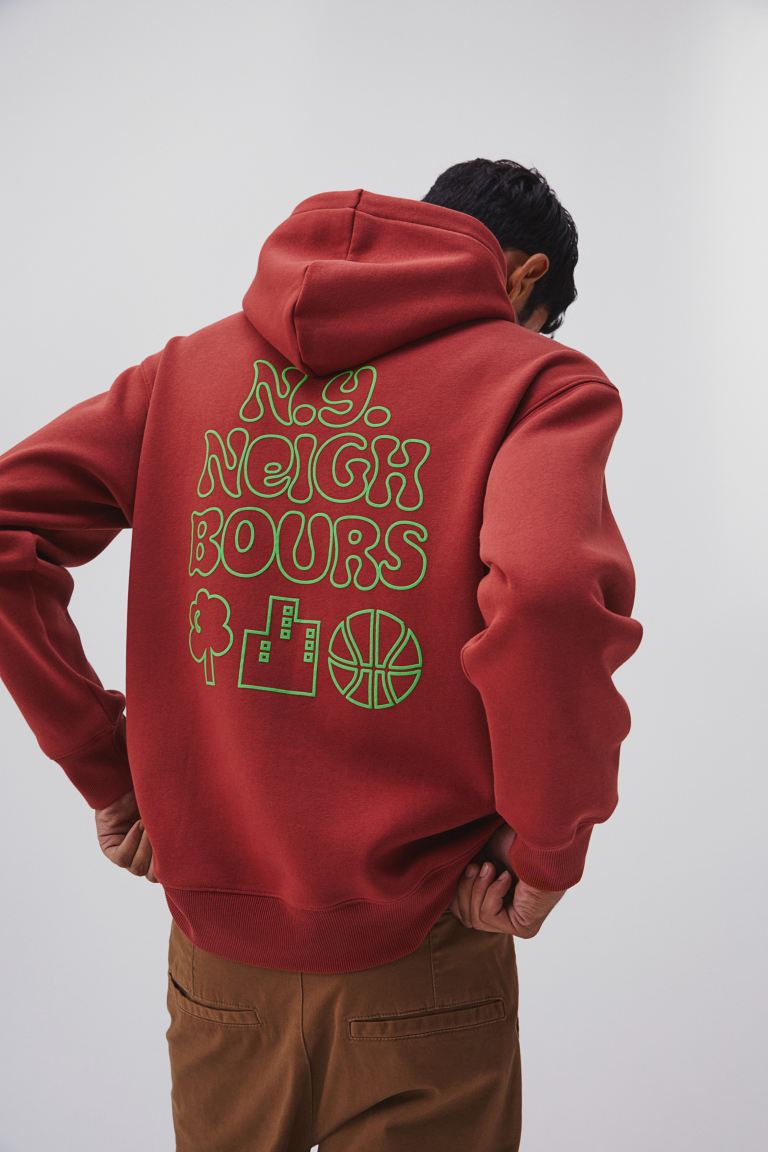 Relaxed Fit Hoodie-10196790380