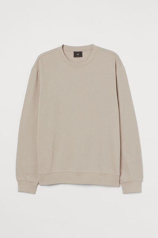Relaxed Fit Sweatshirt-Greige 0970818005