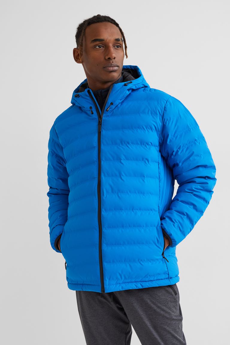 Water-repellent outdoor jacket-bright blue-0924537016