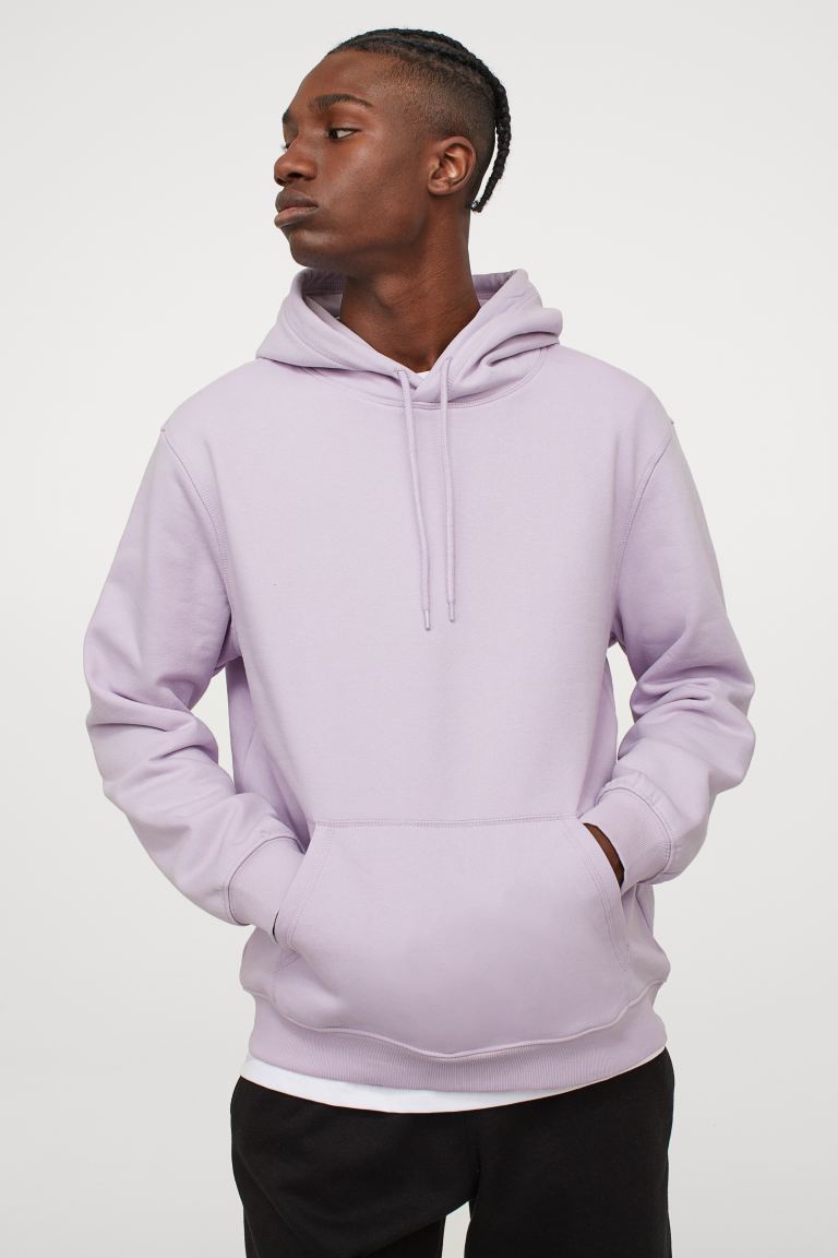 Relaxed Fit Hoodie-Light purple-0970819008