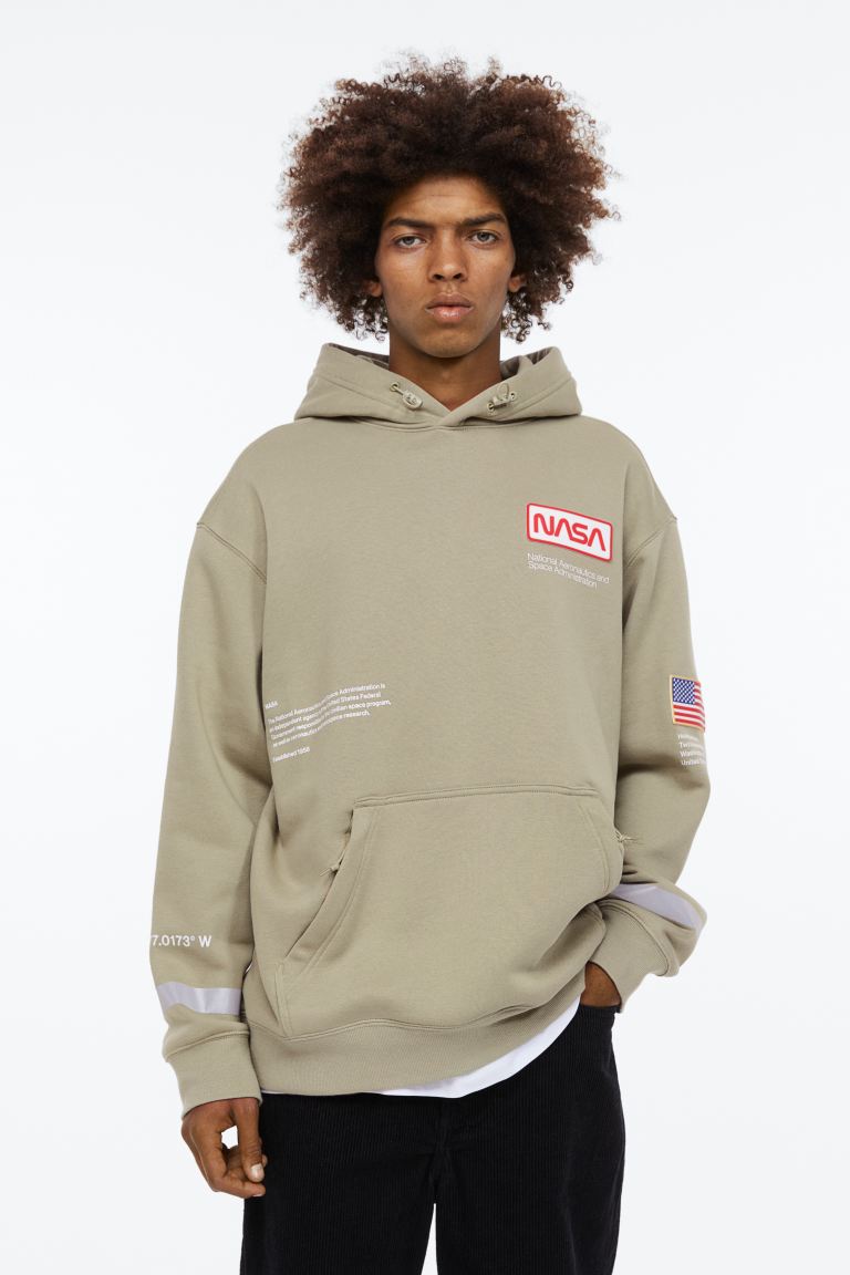 Relaxed Fit Hoodie-1095667003