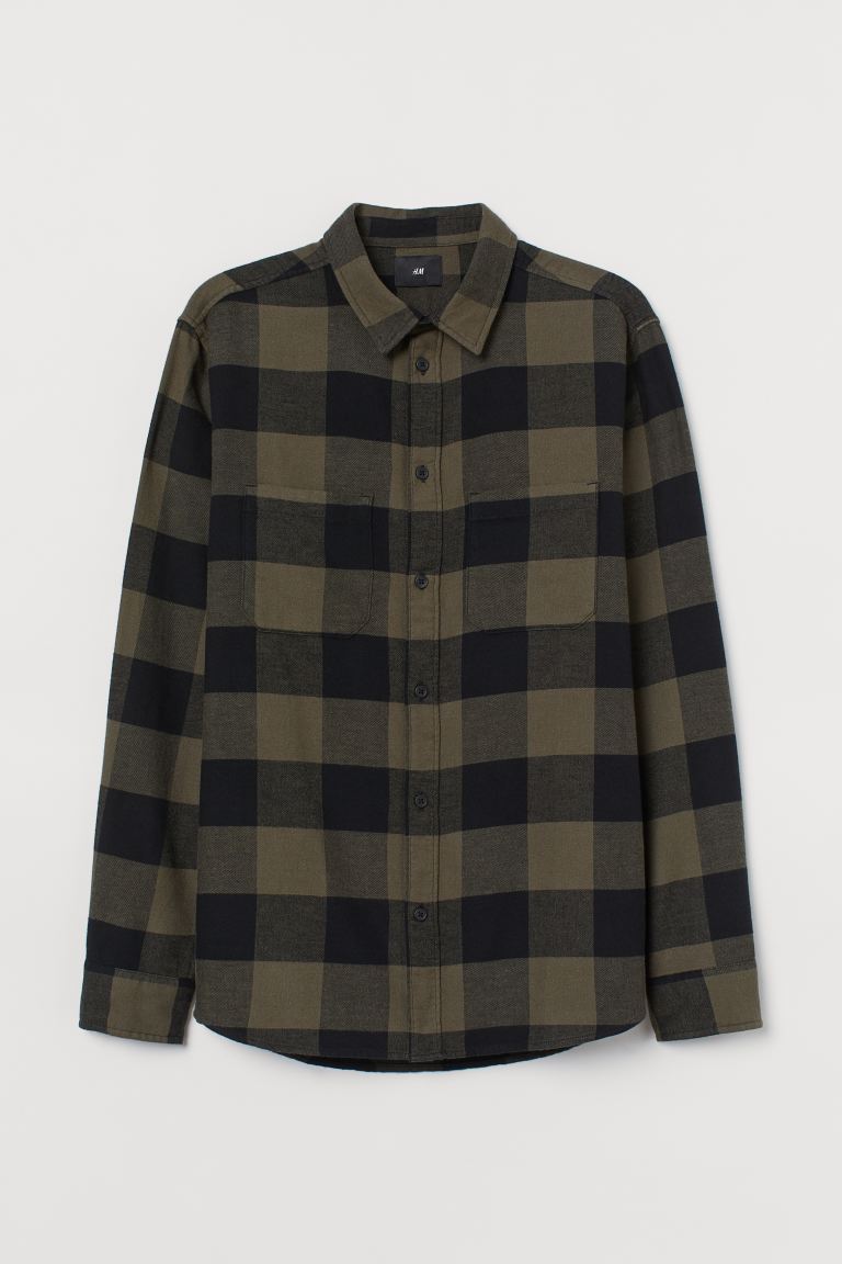 Cotton flannel shirt-0908891004