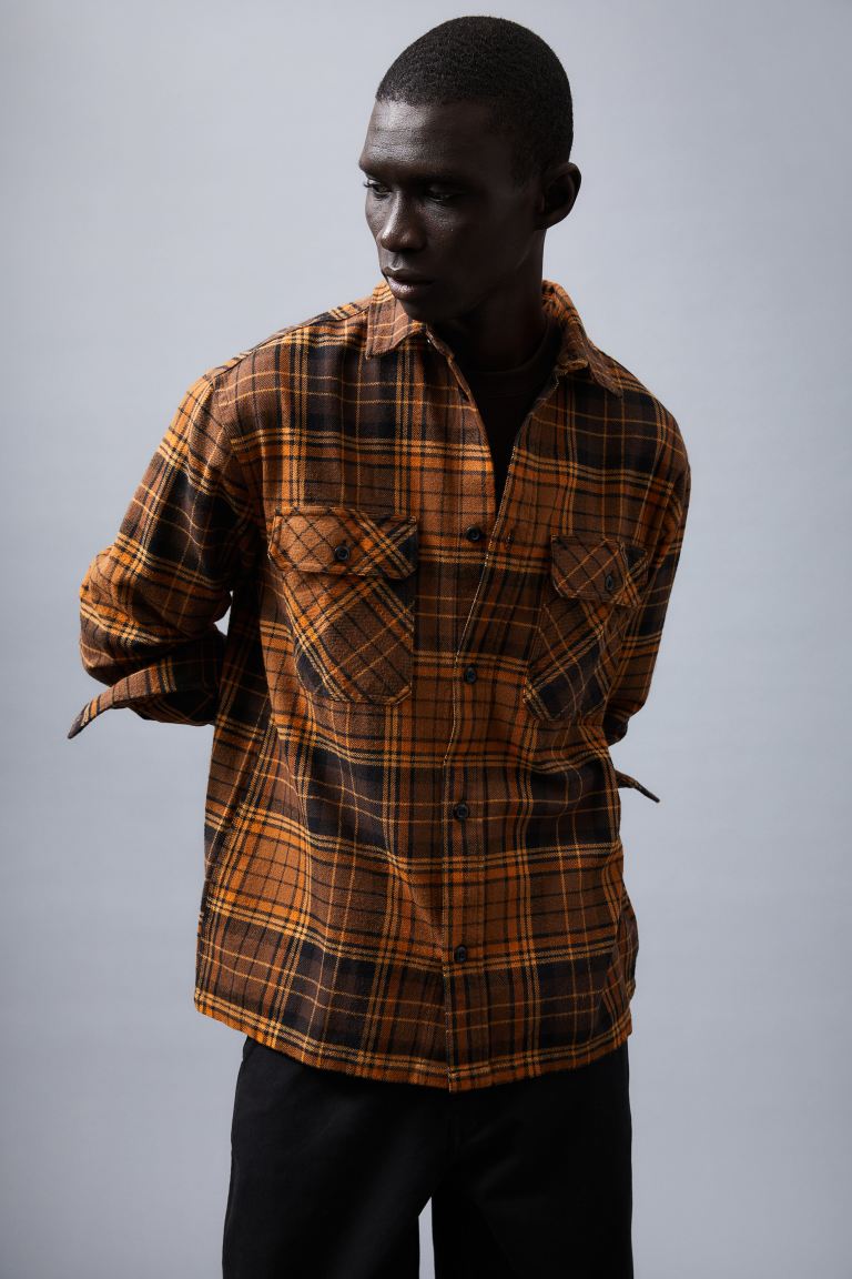 Relaxed Fit Overshirt-1070734002