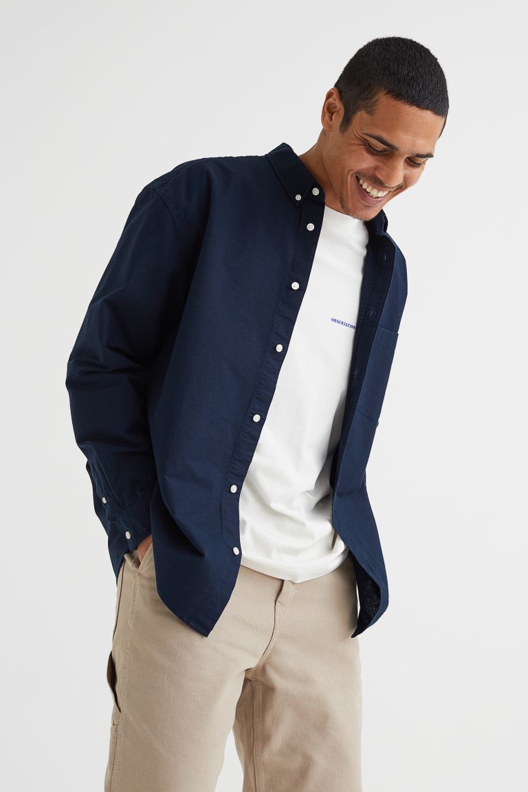 Relaxed Fit Oxford shirt-1036739006