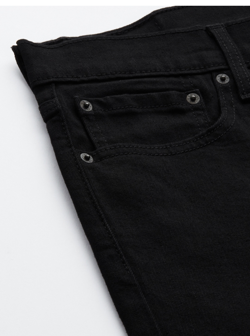 Men Black 512 Tapered Fit Stretchable Jeans-36087-0624