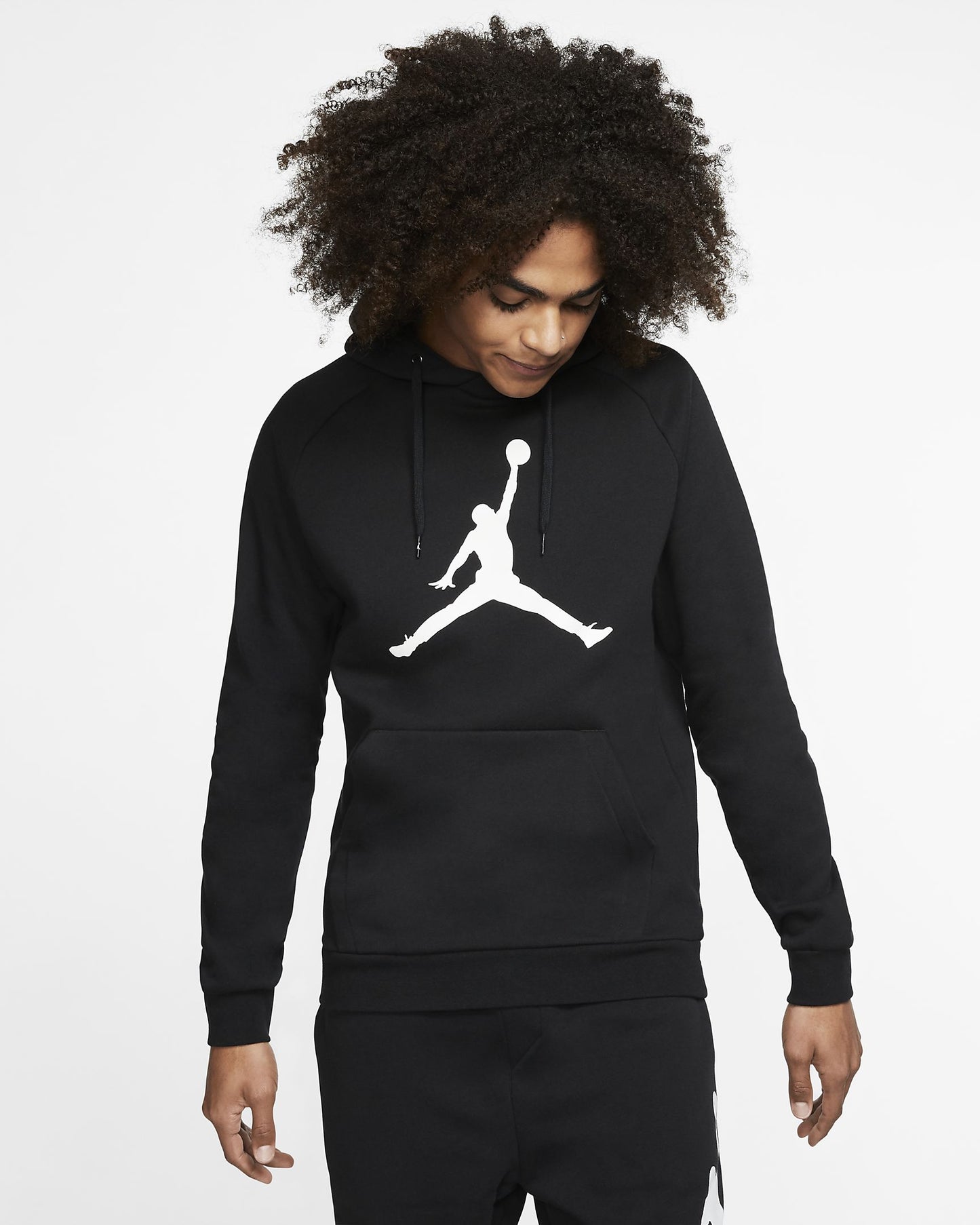 Men's Fleece Pullover Hoodie Jordan Jumpman Logo-av3145-010 - Discount Store