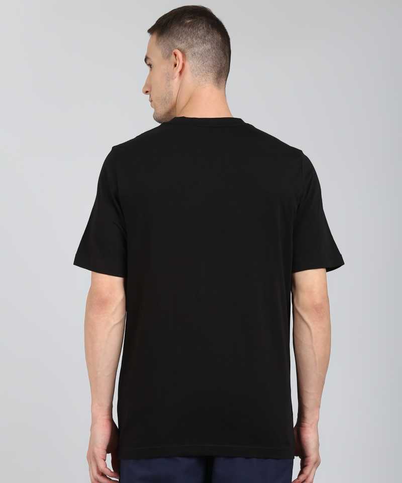 Printed Men Round Neck Black T-Shirt-58348701