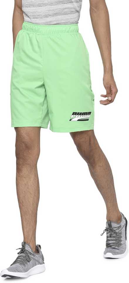 Printed Men Green Regular Shorts-85422233
