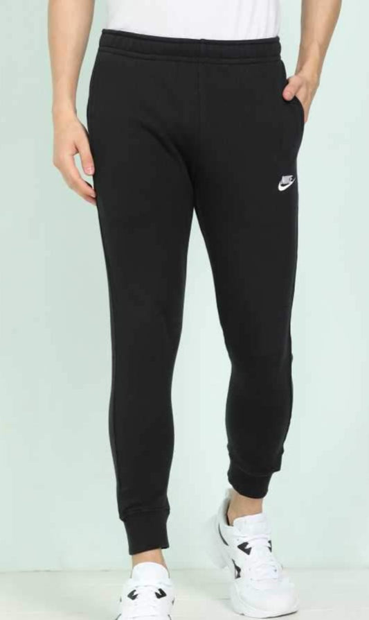 Solid Men Black Track Pants-Bv2680-010