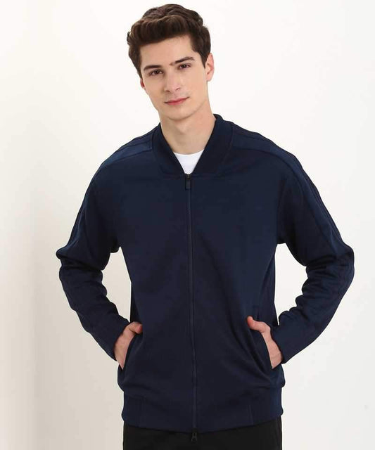 Full Sleeve Solid Men Jacket - Discount Store