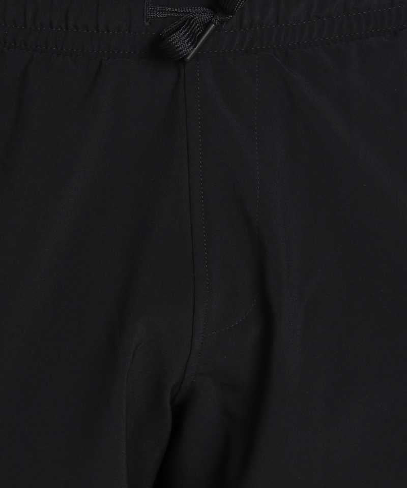 Solid Men Black Sports Shorts-DU0881