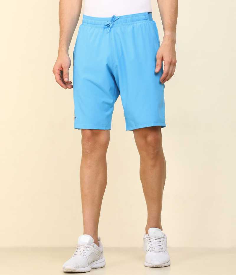 Solid Men Blue Sports Shorts-Fk6941