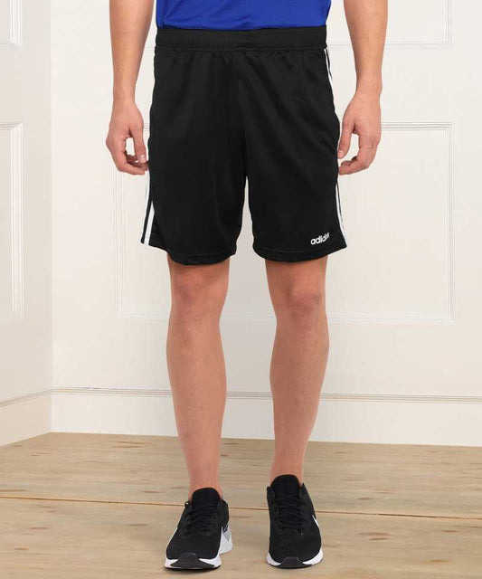 Solid Men Black Sports Shorts-Fl5726