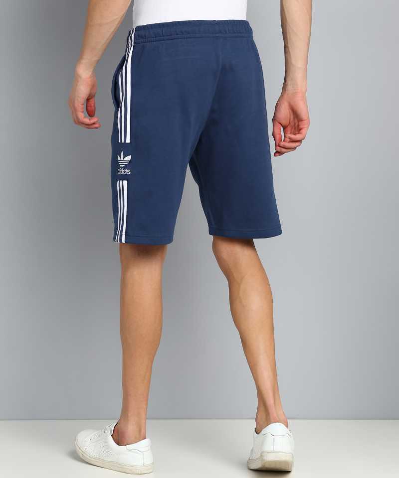 Solid Men Blue Sports Shorts-Fm9879