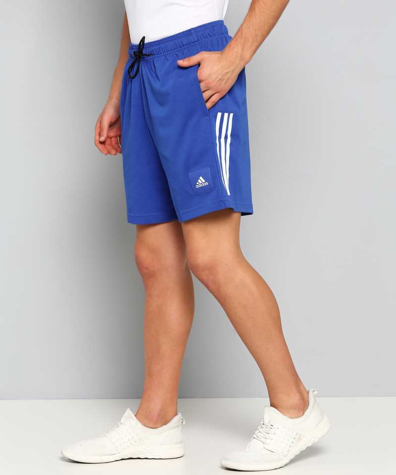 Solid Men Blue Sports Shorts-Gc7260