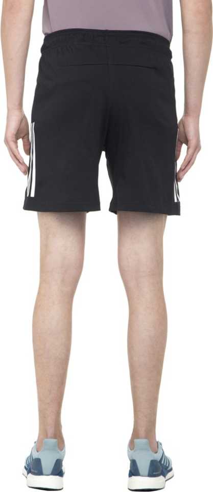 Solid Men Black Sports Shorts-Gc7261