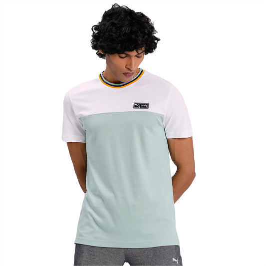 WHITE BLUE ROUND NECK -582568 01