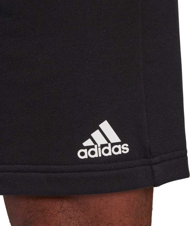 Solid Men Black Sports Shorts-Fi6134